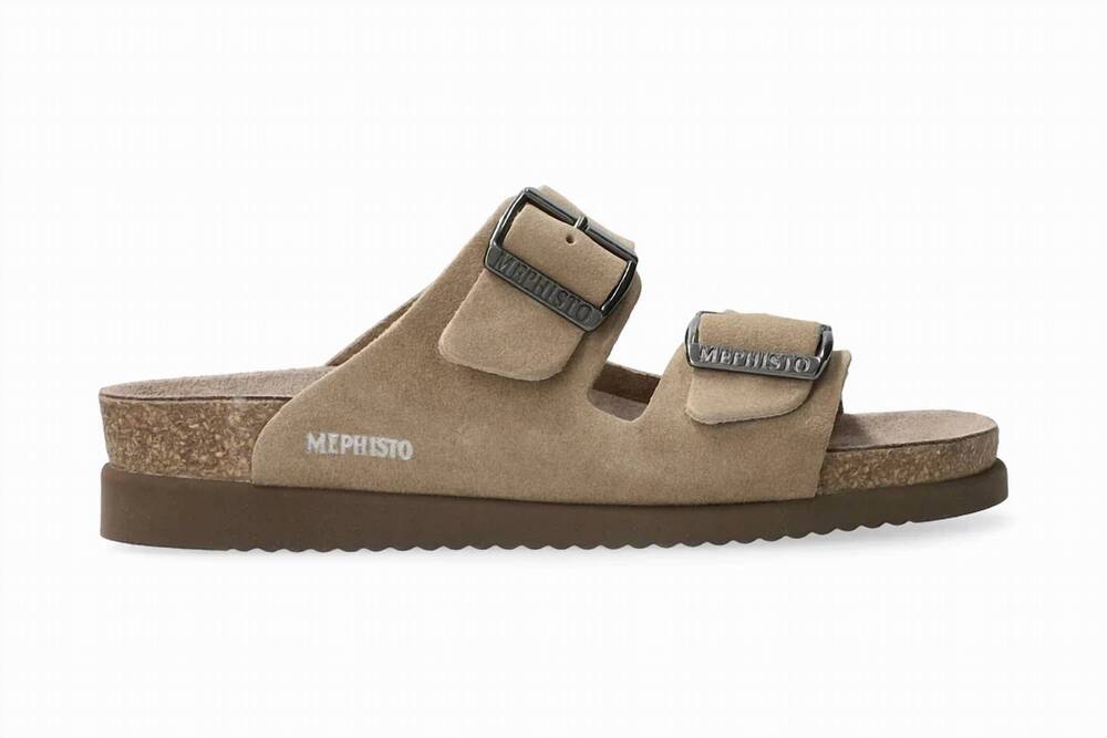 NEW MEPHISTO women's hester sandal in warm grey